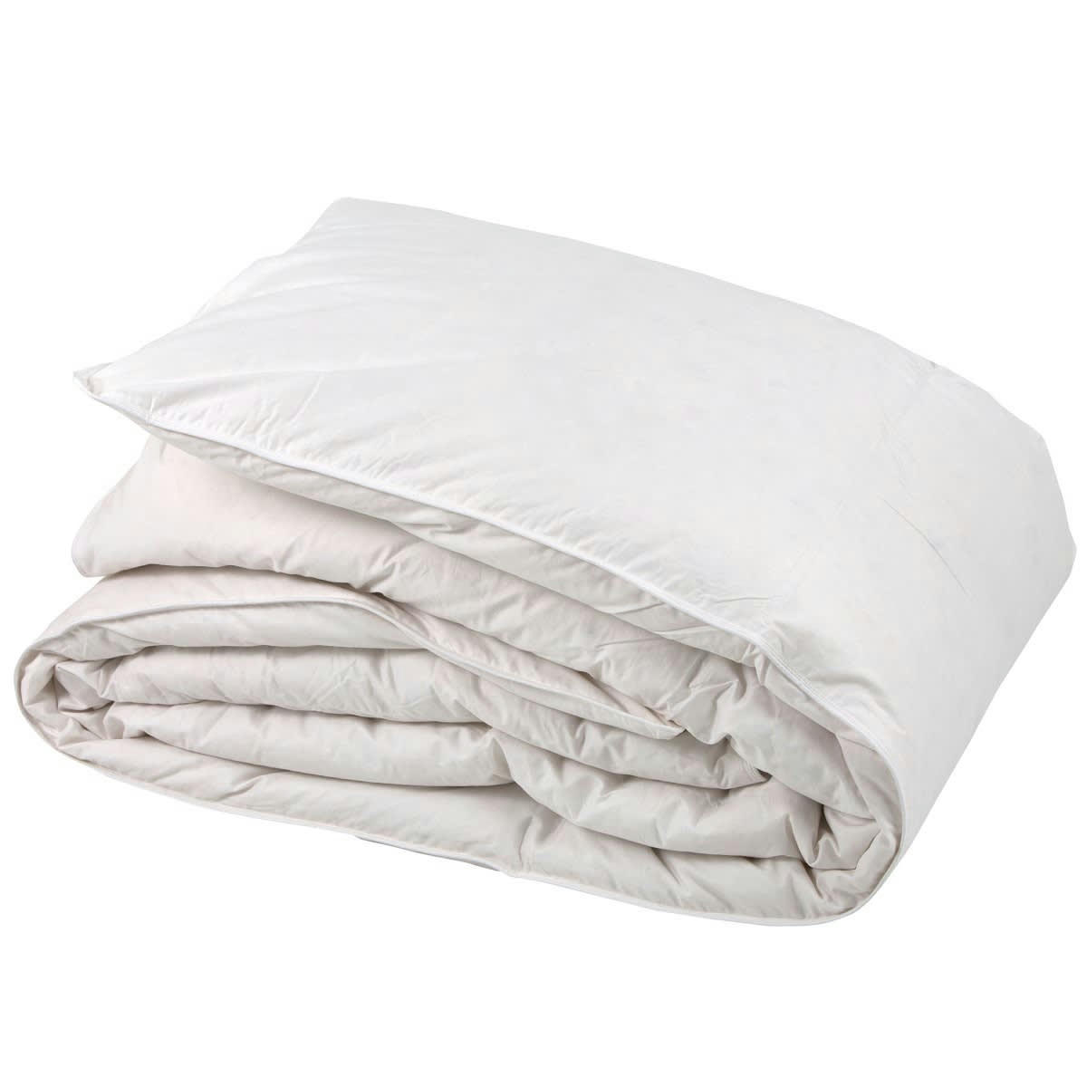 ÉTÉ - Couette naturelle légère duvet d’oie et coton bio 240x220 cm