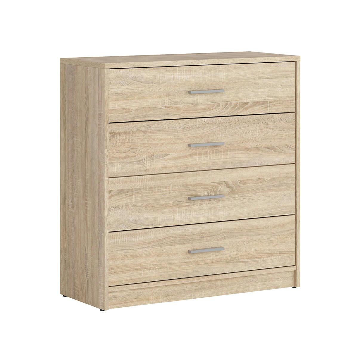 - Commode 4 tiroirs stratifiés naturel