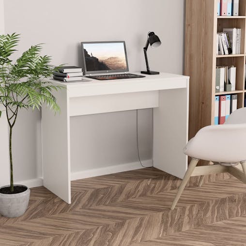 NNEVL Desk White 90x40x72 cm Chipboard