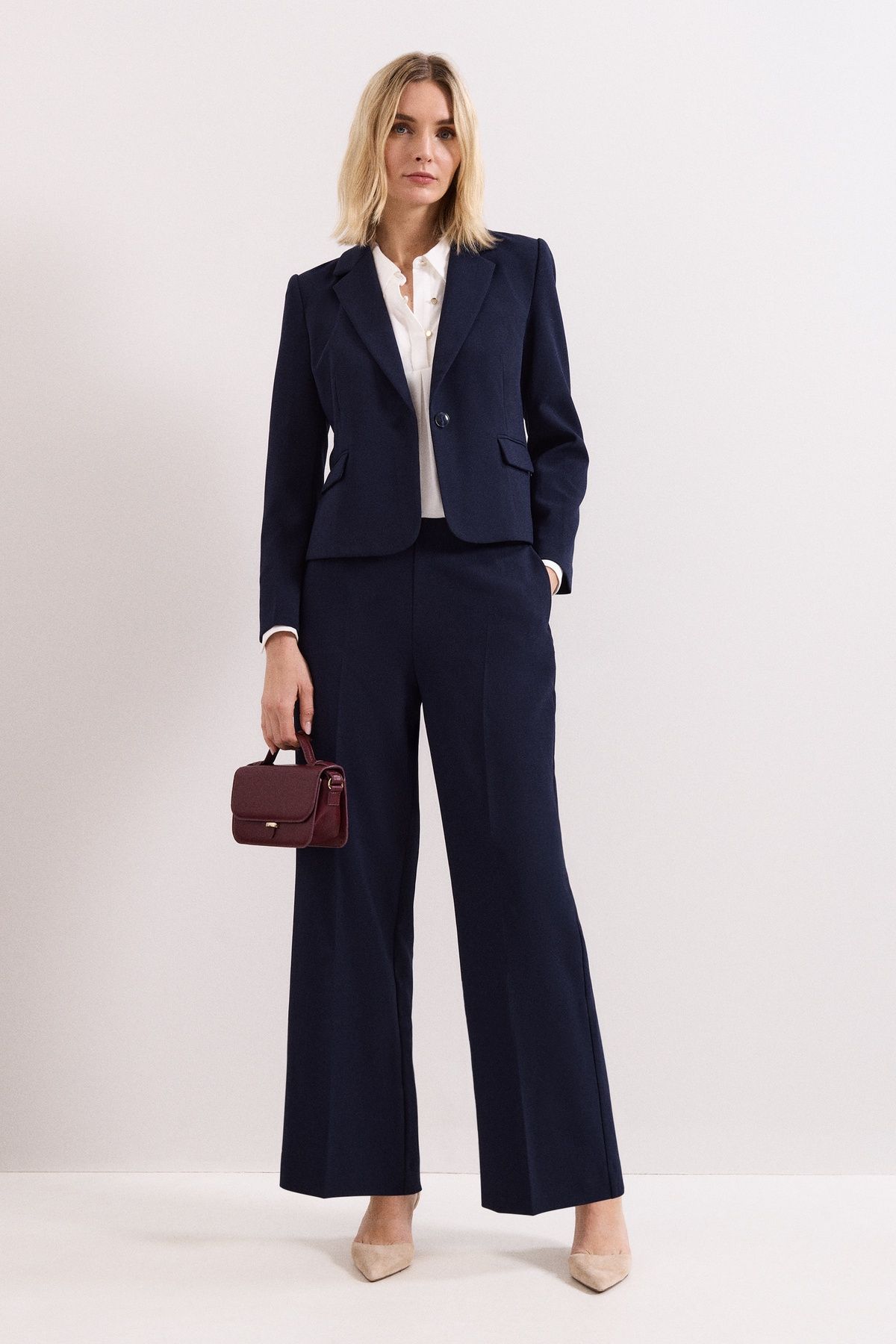 Phase Eight Aubrie Single Button Cropped Blazer