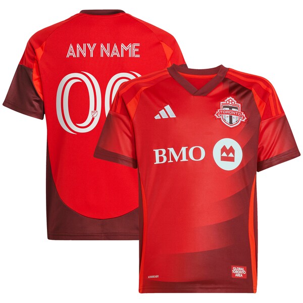 Toronto FC adidas Youth 2025 Club Kit Replica Custom Jersey - Red