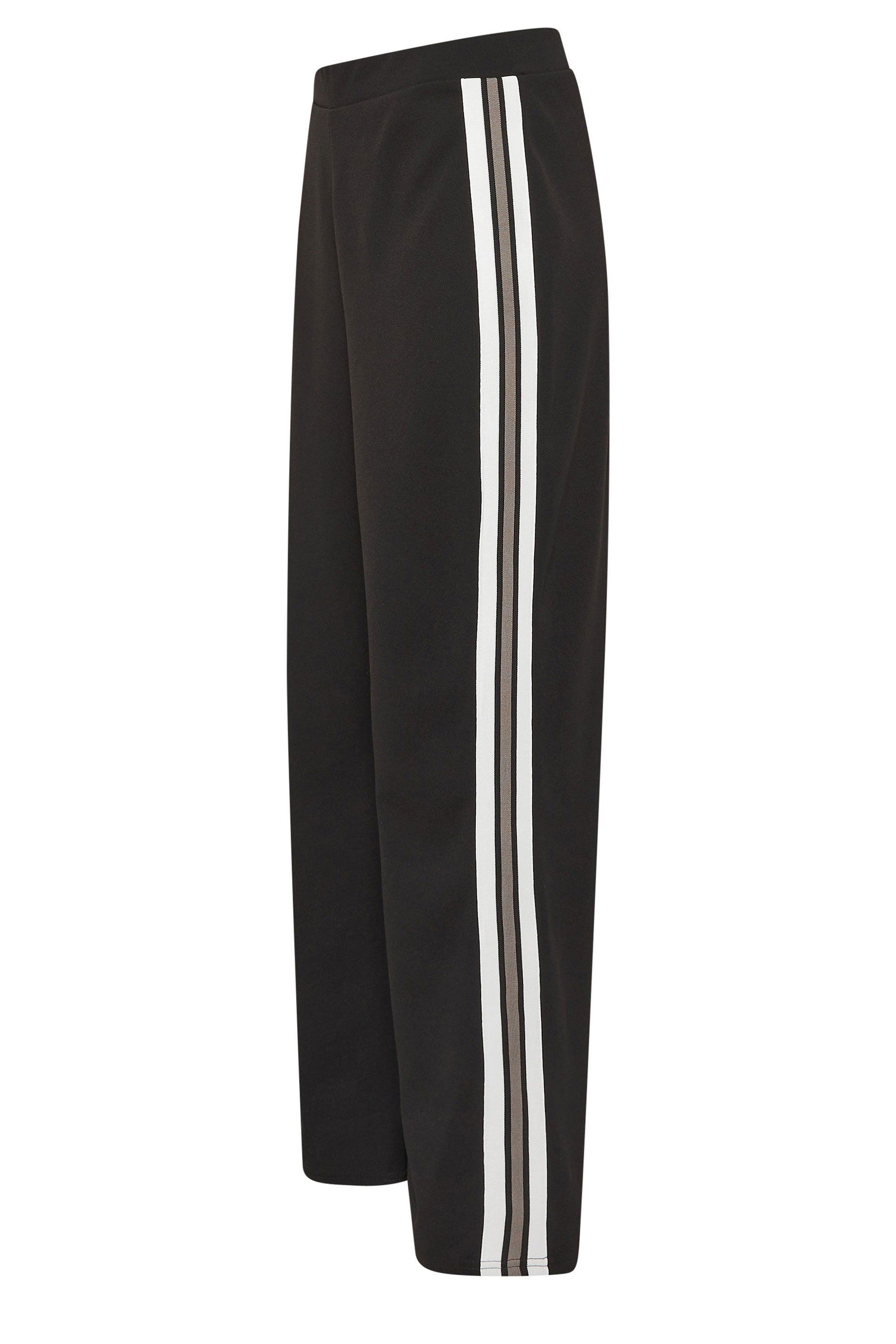 M&Co Side Stripe Wide Leg Trousers