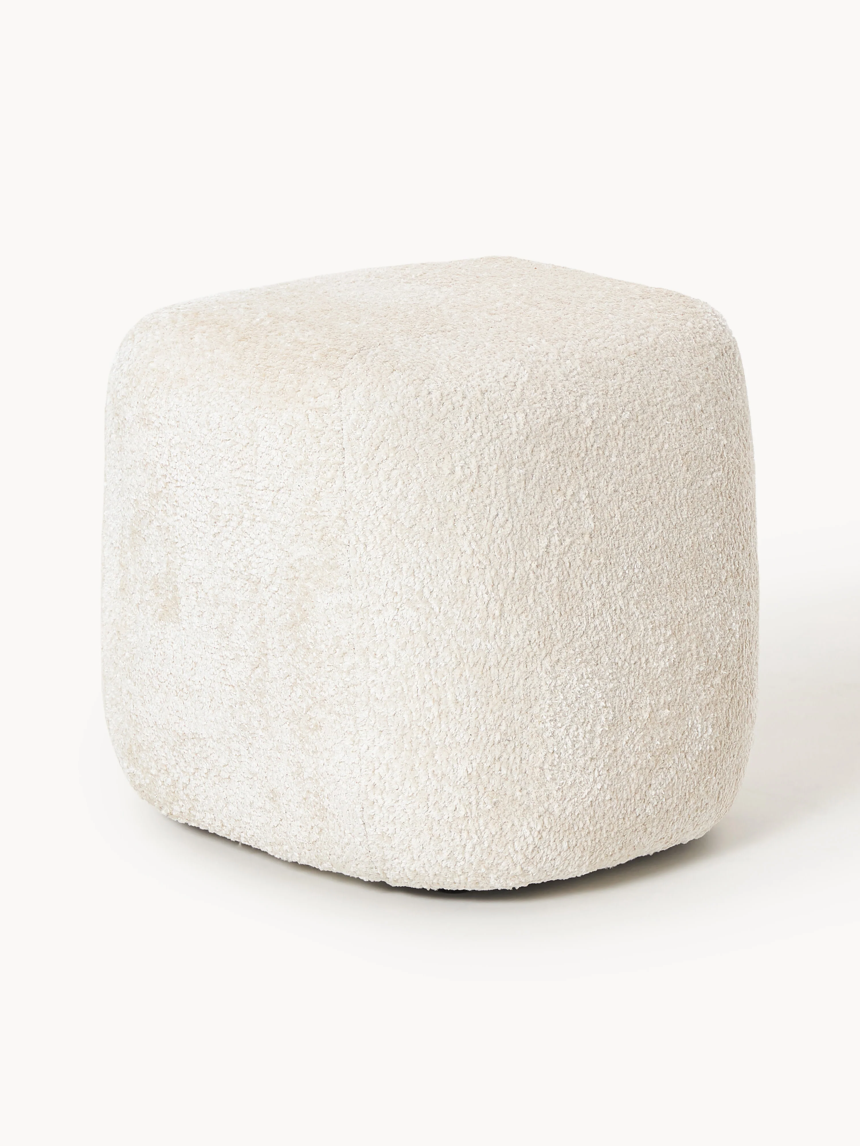 Hohe Ottomane Wolke aus Teddy-Bouclé