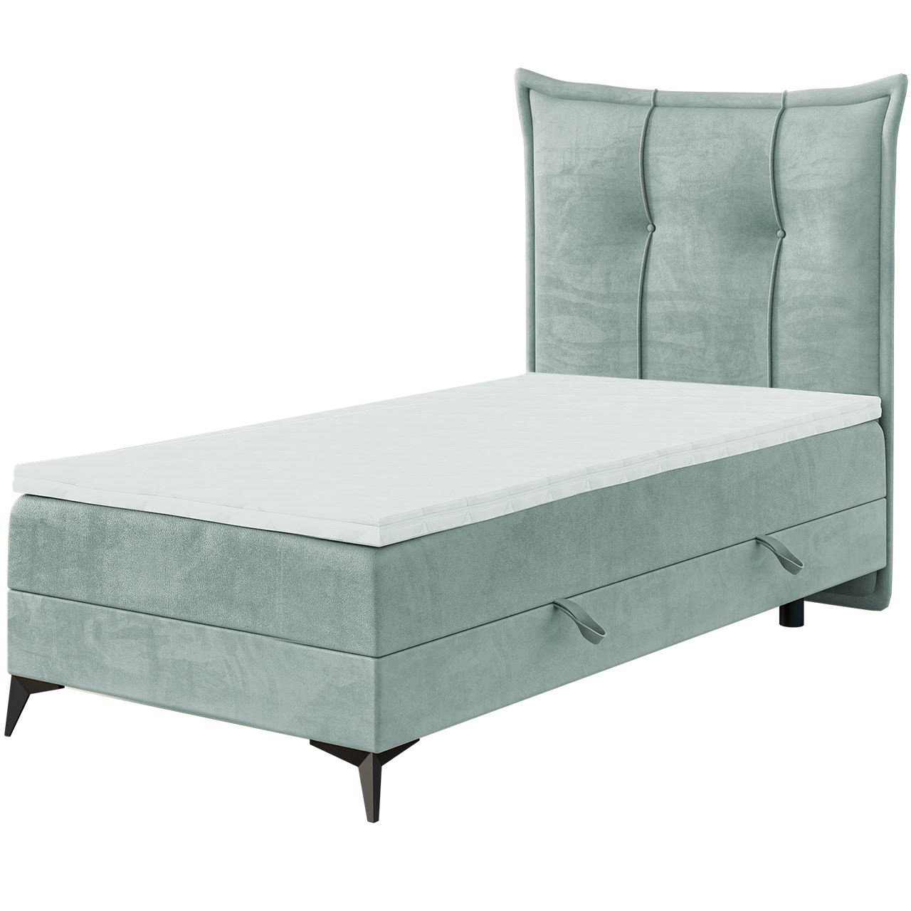 Łóżko kontynentalne FOX 90x200 prawy magic velvet 2227