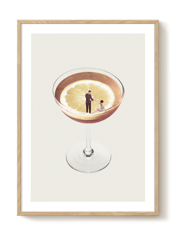 Maarten Léon - My drink needs a drink - PSTR studio Kunst Poster