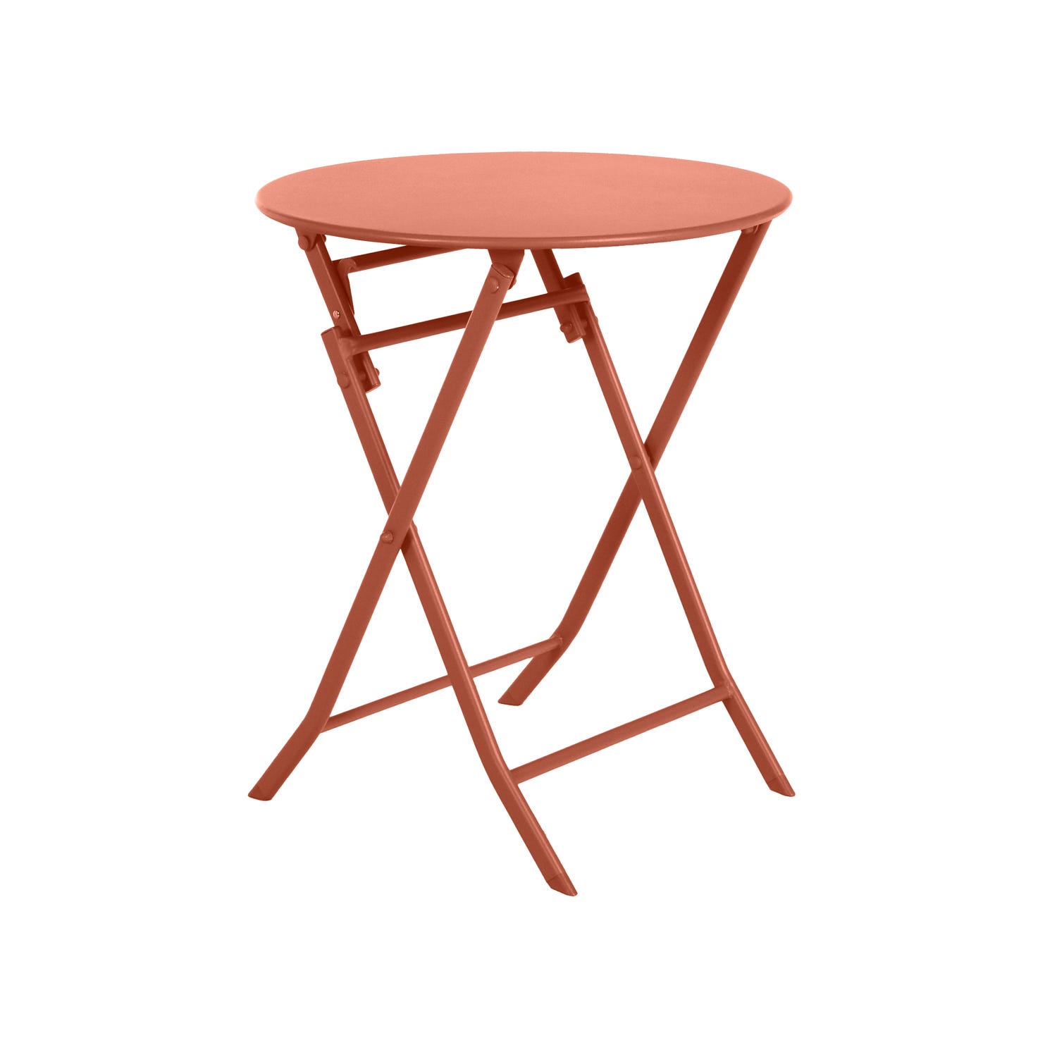 Tavolo da giardino tondo 60x71 cm Greensboro rosso ambra