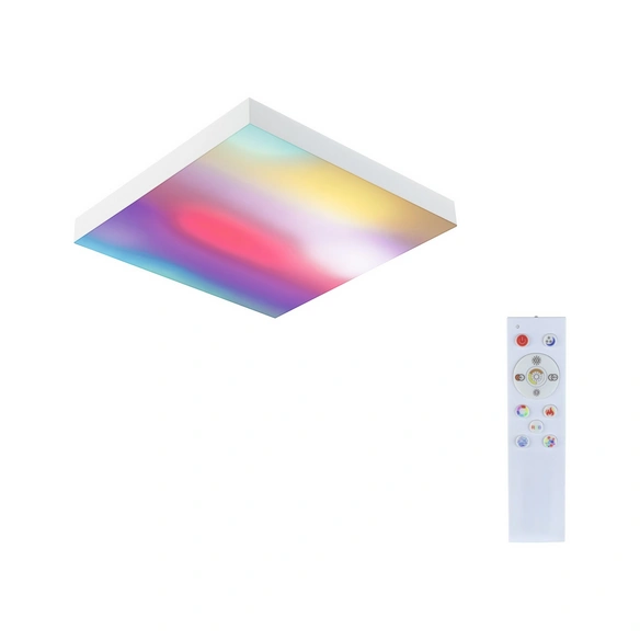 LED Panel, Pan Velora Rainbow RGBW 295x295mm 132W 230V weiss Metall