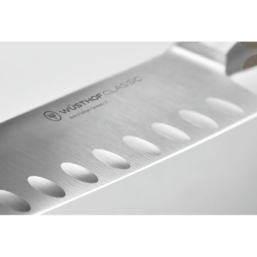 Wusthof Classic Santoku with Hollow Edge 17cm Knife | Velvet Oyster