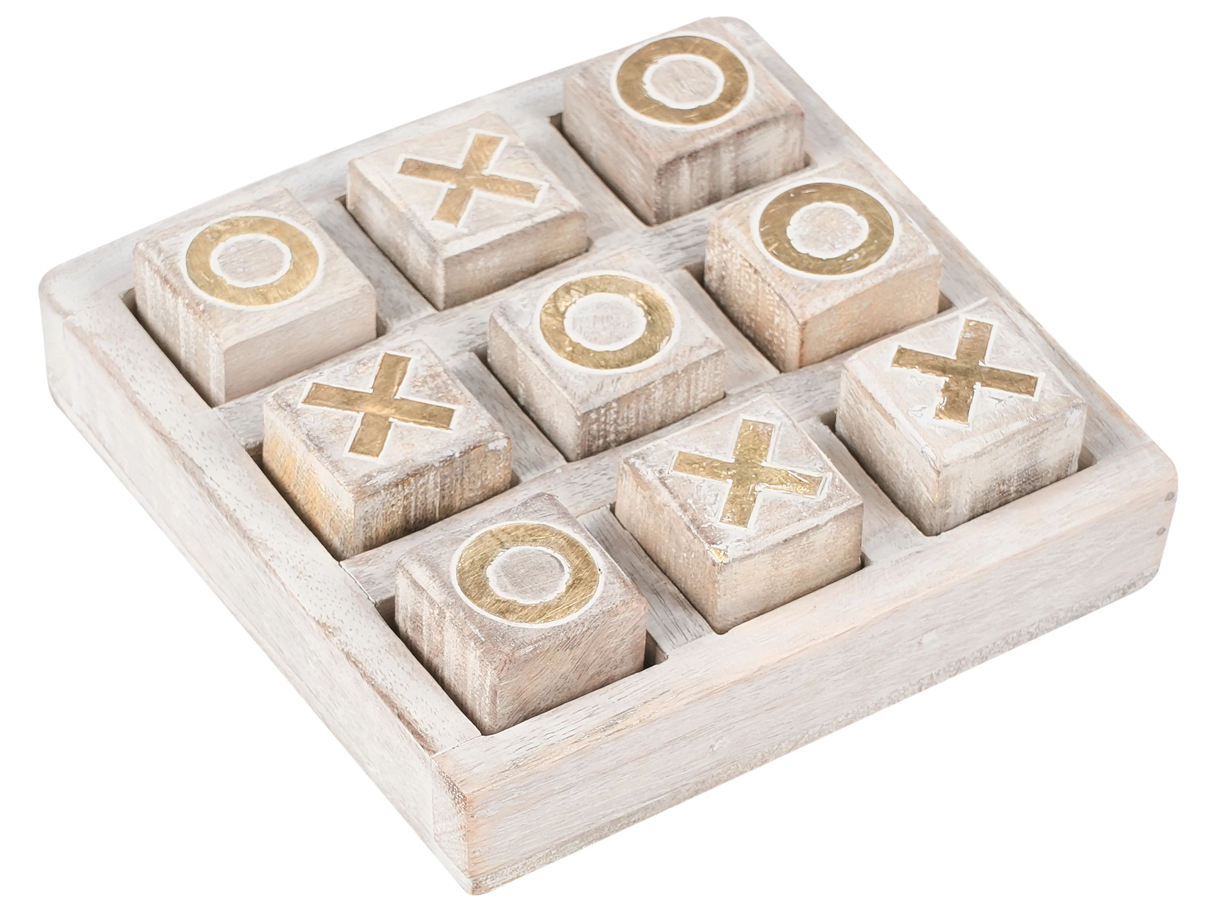 Tic-Tac-Toe Game ASJUT Mango Wood Beige