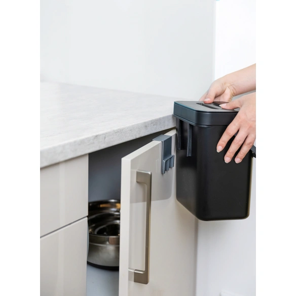Abfallsammler »Black Outdoor Kitchen«, schwarz/grau/transparent, geeignet für: Küche
