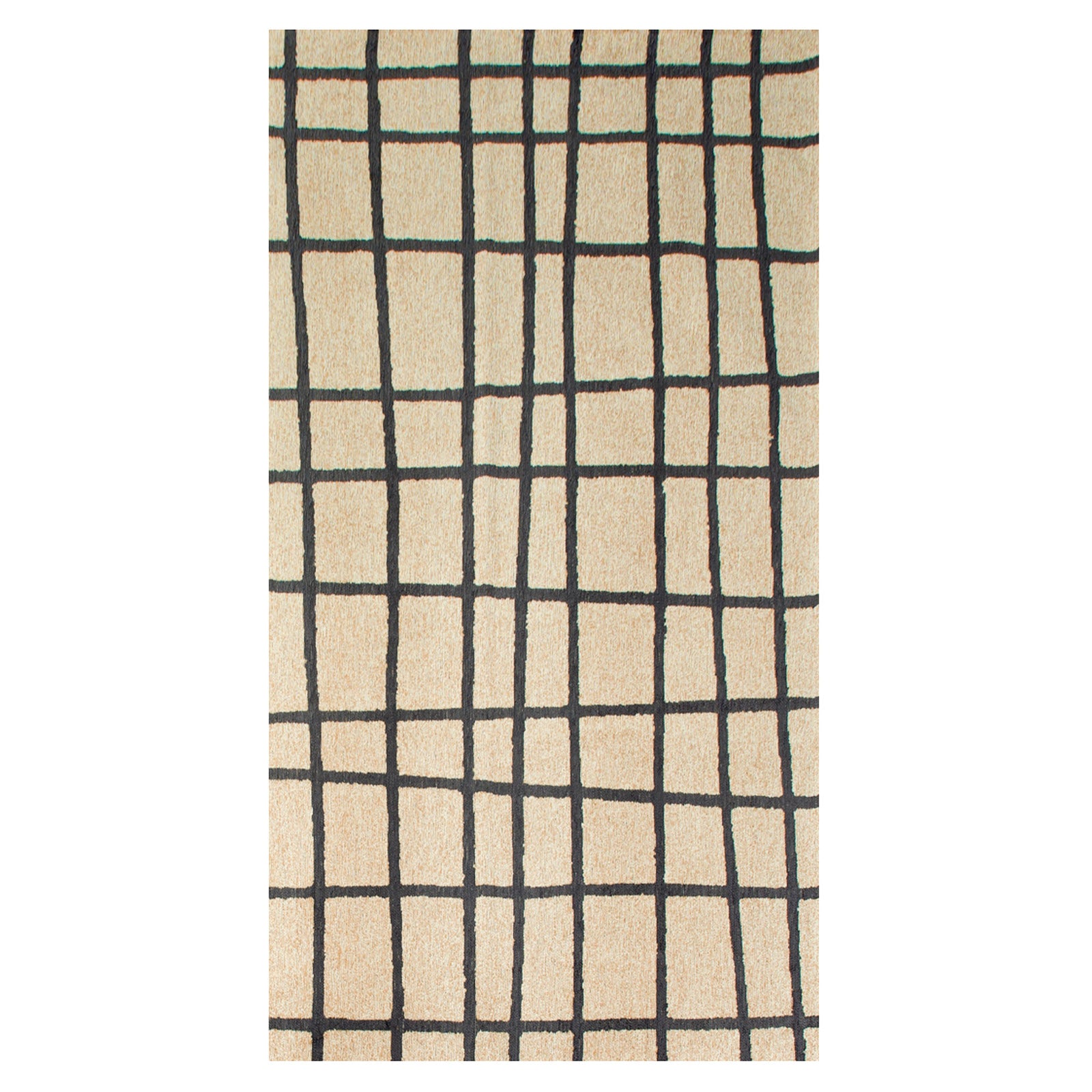 Lola&Moi vloerkleed Creamy Black - zilver - 80x150cm