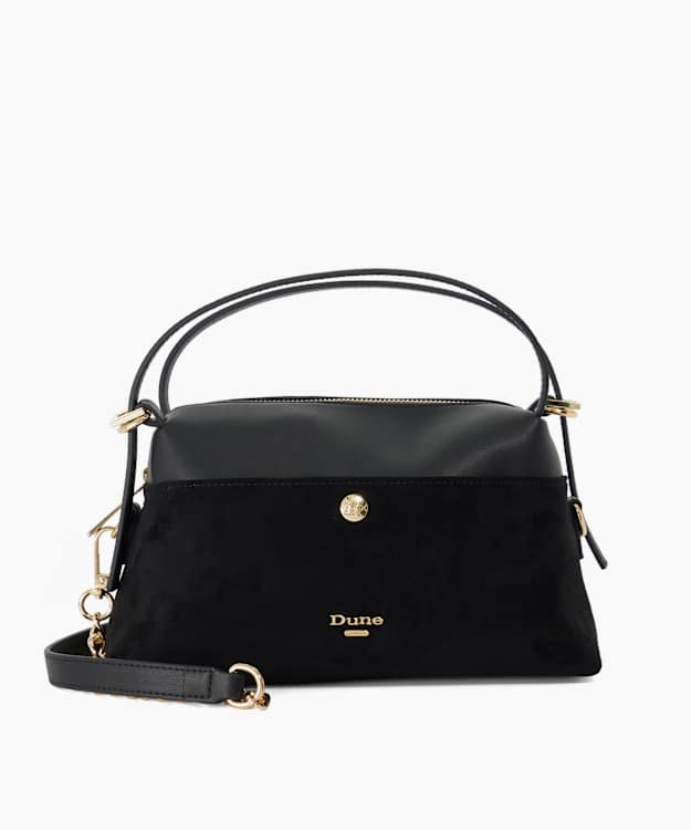 Duxberry Black - Logo-Adorned Multi-Strap Bag
