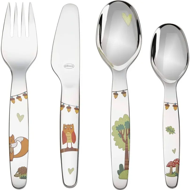 Besteckset 4-teilig Waldfreunde