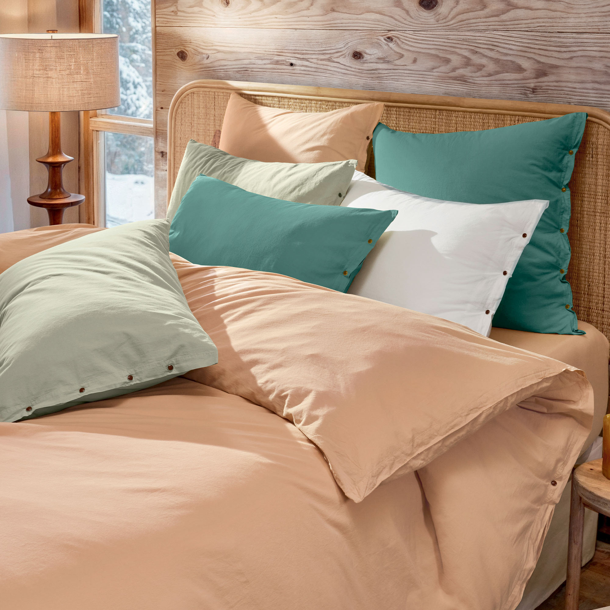 Linge de litPercale lavée