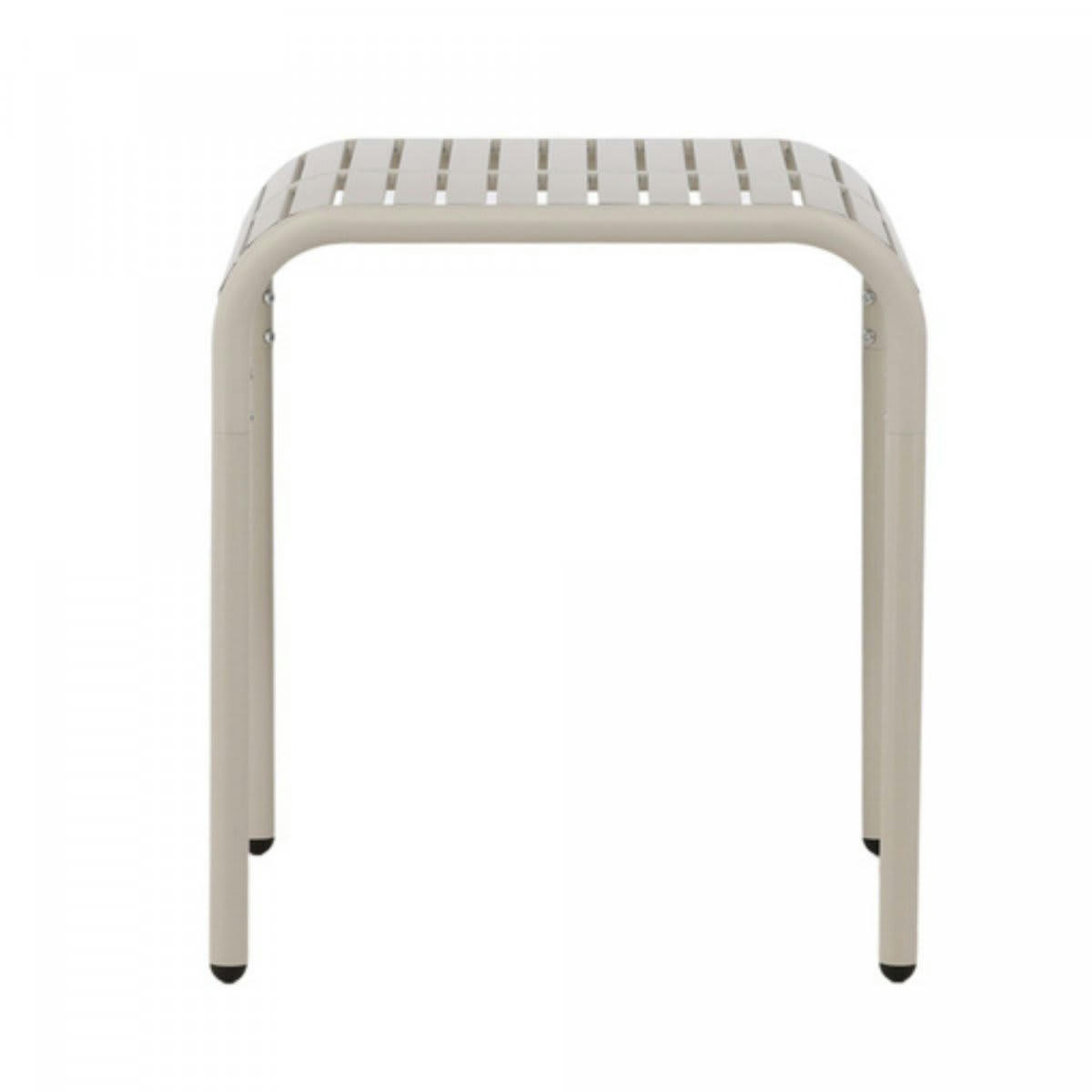 ANGELE - Table de jardin en aliminium 70x70cm beige