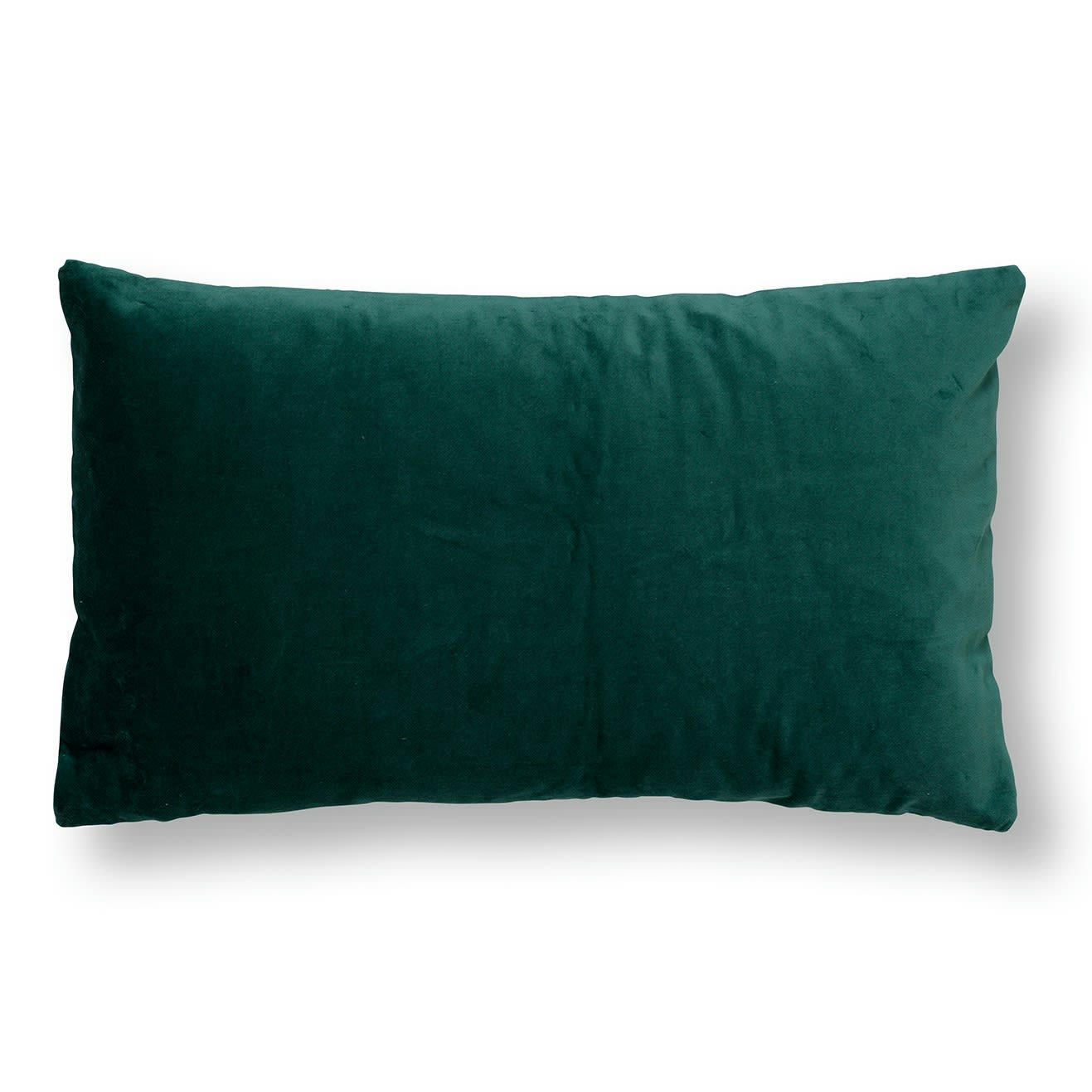 PIPPA - Coussin - vert en velours 30x50 cm avec motif rayé