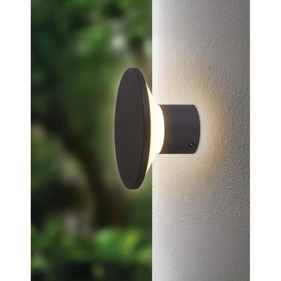 EGLO Rigosa Wandlamp buiten - LED - Zwart, Wit