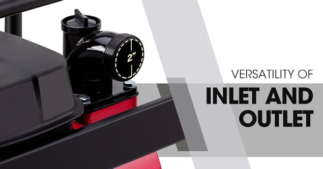 NNEMB 2 8HP Petrol High Flow Water Transfer Pump Irrigation Volume Inch
