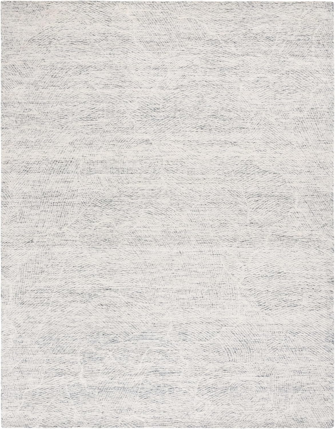 SAFAVIEH Metro Collection Area Rug - 9' x 12', Dark Grey & Ivory, Handmade Wool, Ideal for High Traffic Areas in Living Room, Bedroom (MET999H)