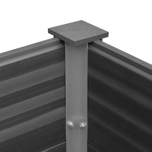 NNEVL Garden Raised Bed WPC 150x50x54 cm Grey