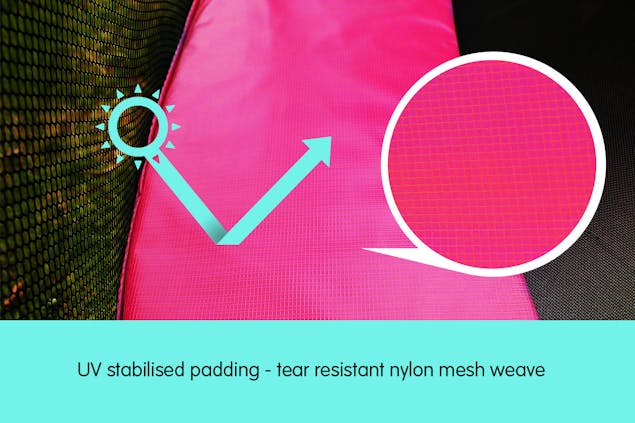 NNEDPE Powertrain Replacement Trampoline Spring Safety Pad - 16ft Pink