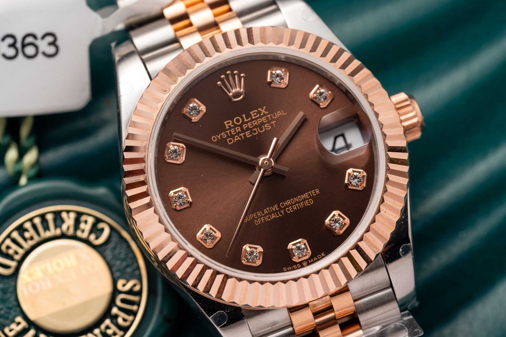 Rolex Datejust SS/RG Plated Chocolate Roman Numeral Dial 31mm Jub Super Clone