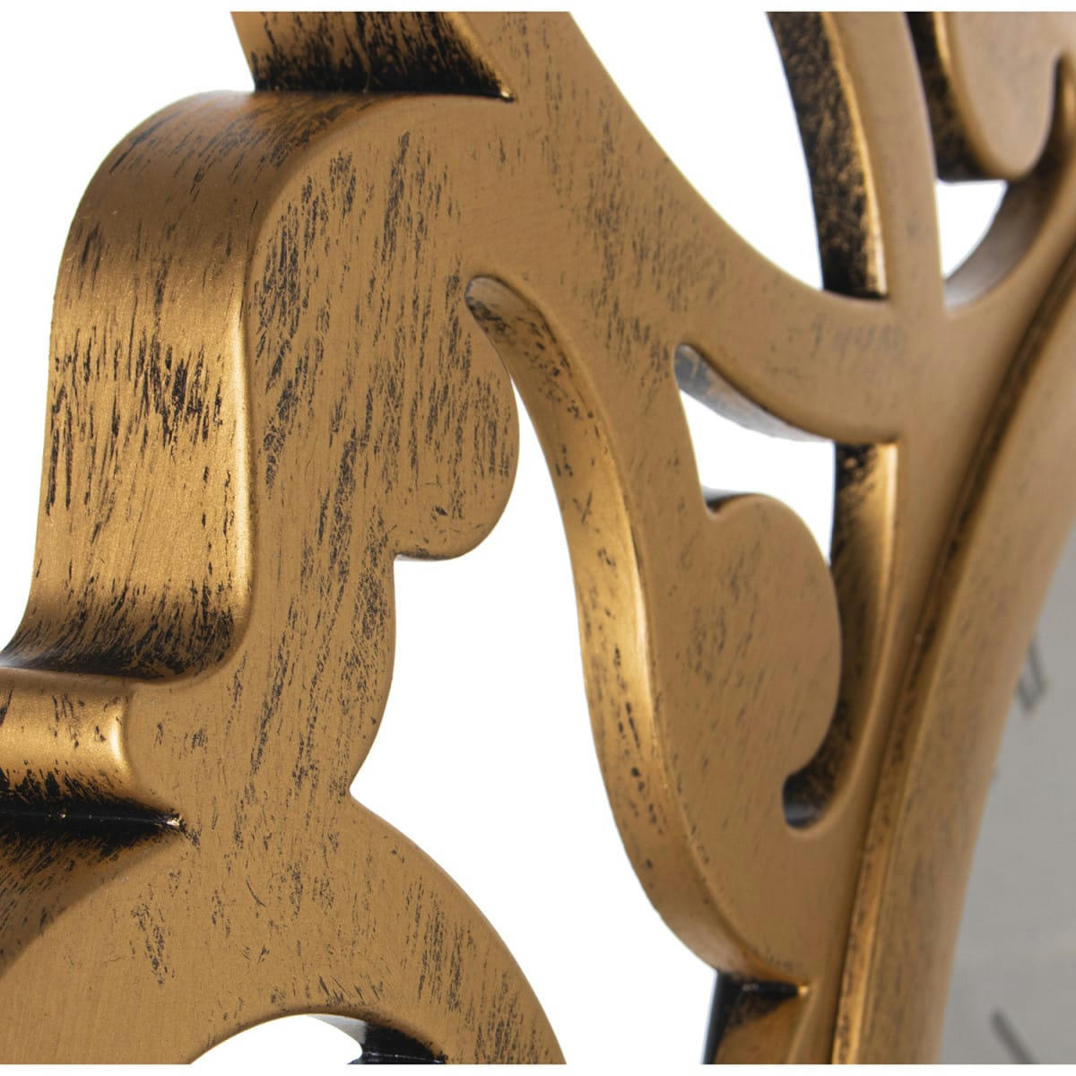 - Horloge murale ronde en résine dorée D50cm