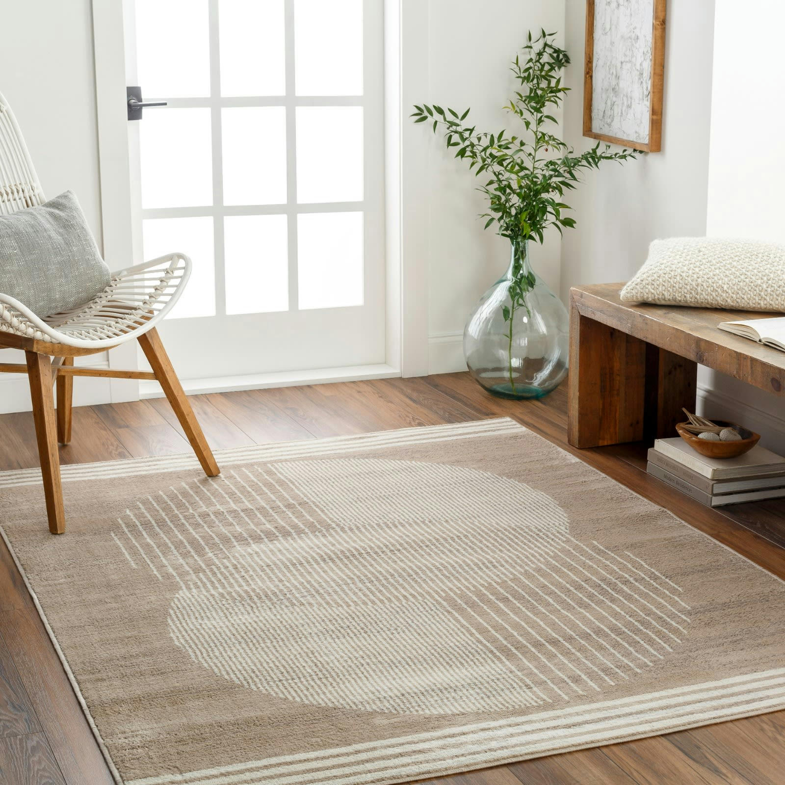 ENSO2 - Tapis Scandinave Hygge Brun/Beige 200x275