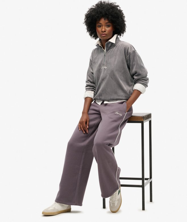 Country Club Velour Half-Zip