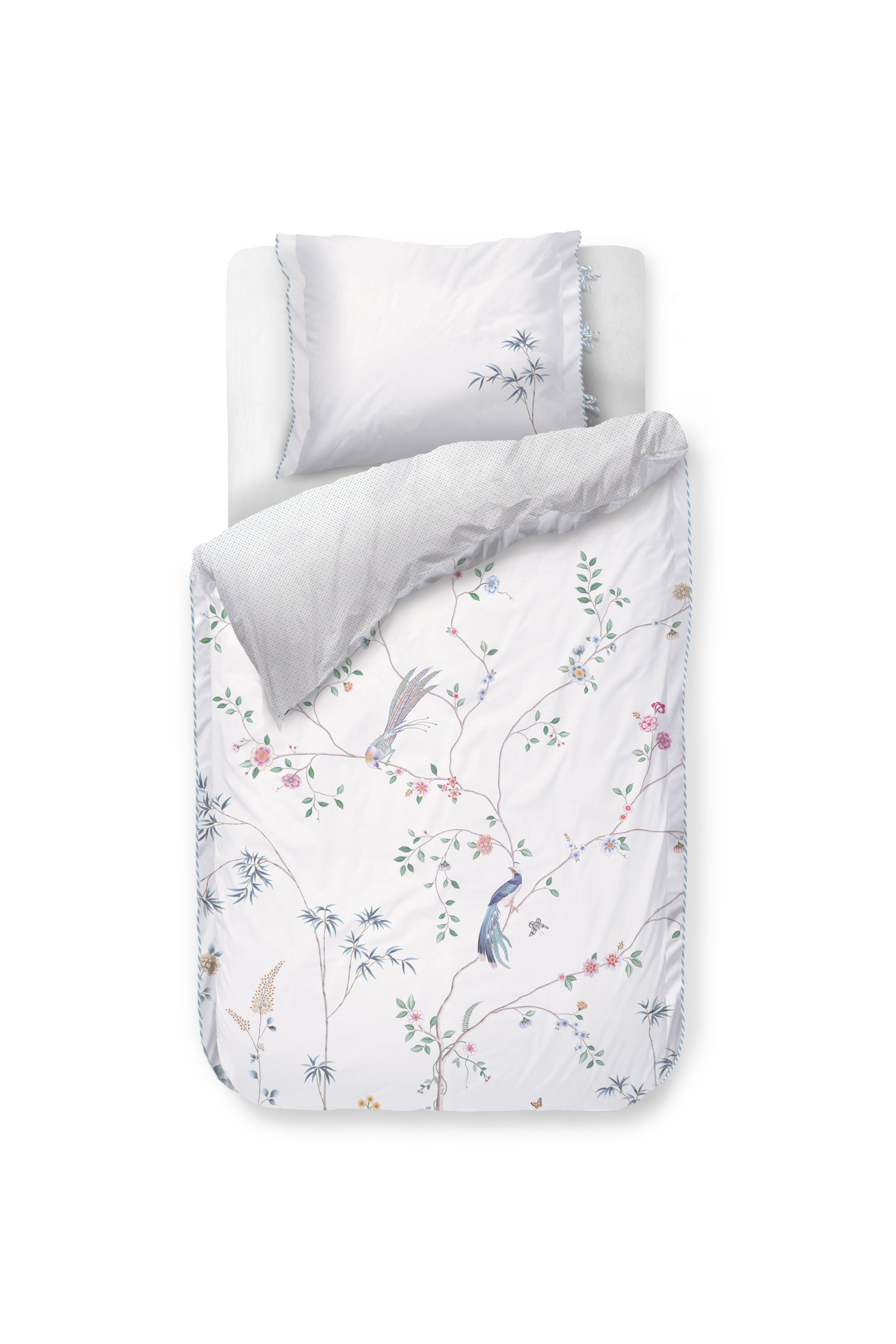 Pip Studio Bamboo Blossom - 140 x 200/220 cm - Wit