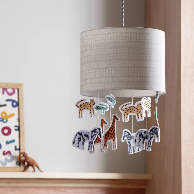 Habitat Jungle with Hanging Animals Easy Fit Lampshade- 25cm