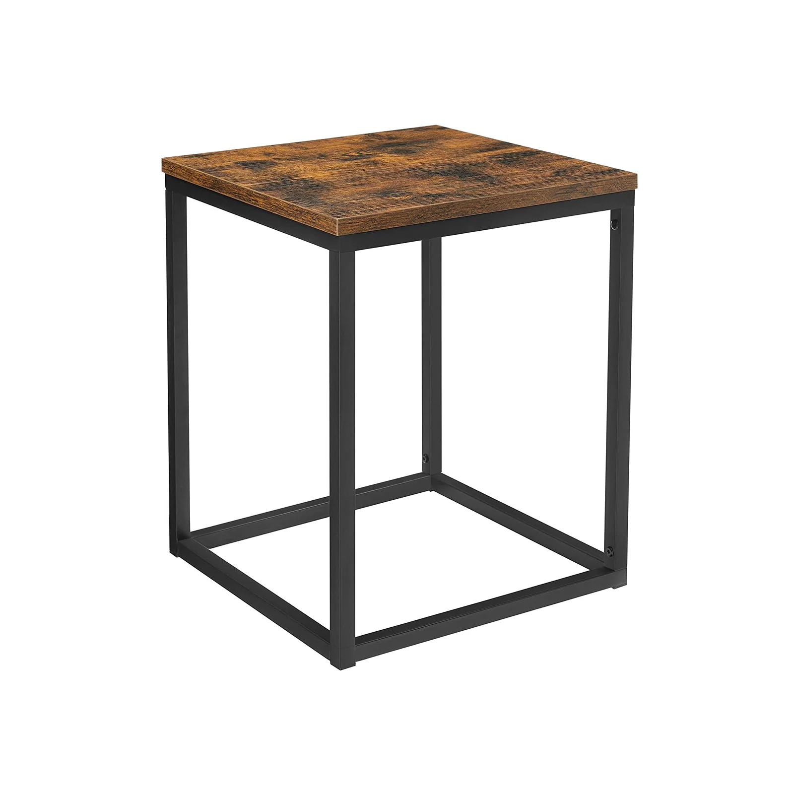 Table d'appoint marron rustique