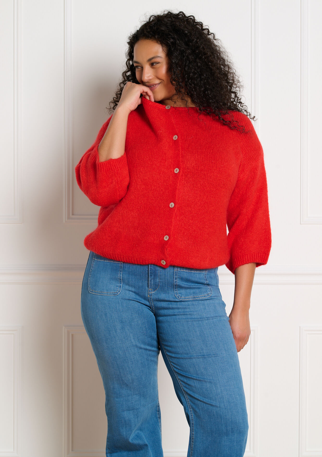 Minimalistisch vest met knopen