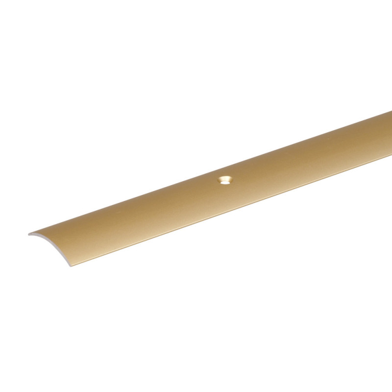 Barre de seuil percée demi lune en aluminium sable 30 x 1 mm 0,9 m ALBERTS
