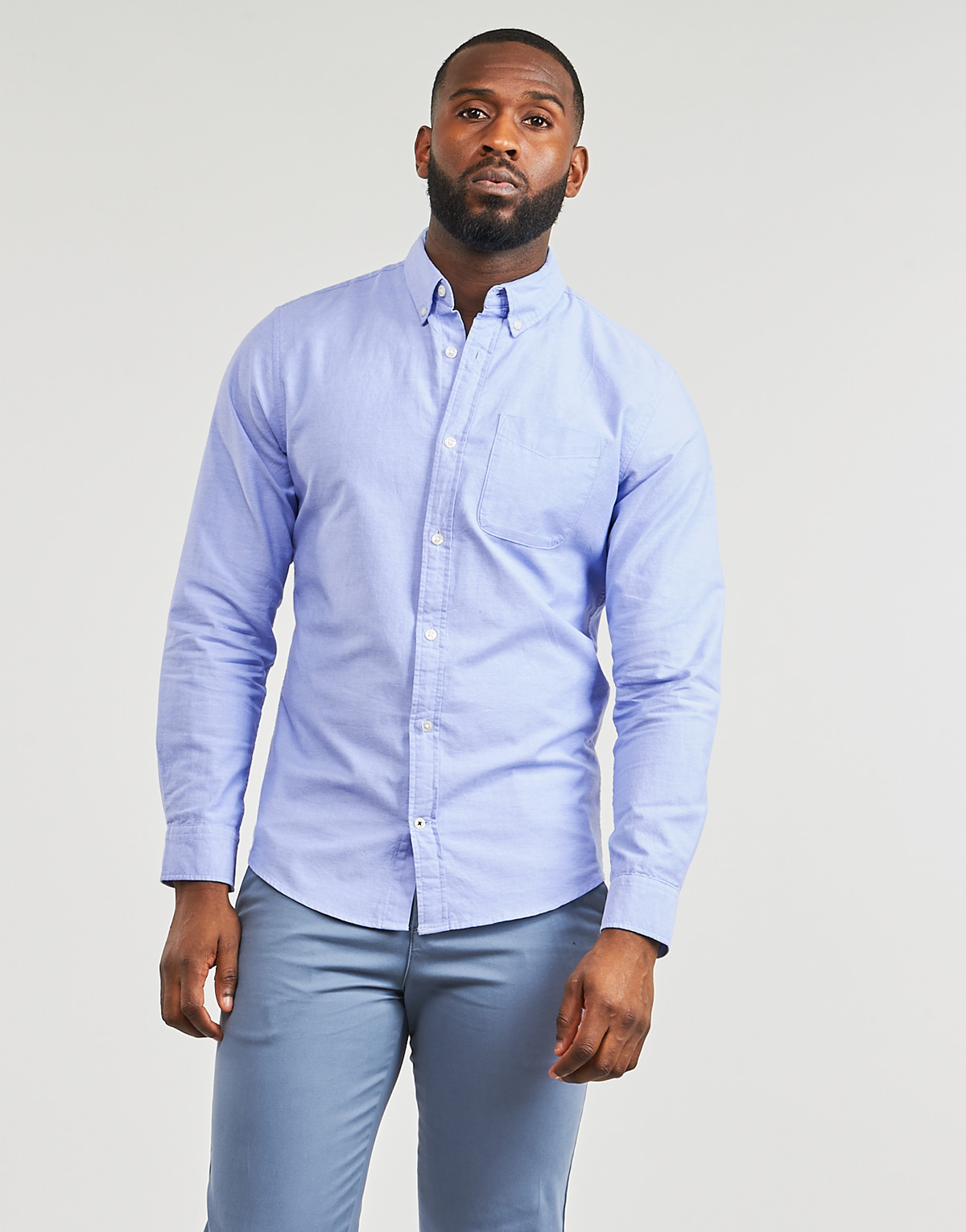 Jack & Jones - JJEOXFORD SHIRT LS - Blue