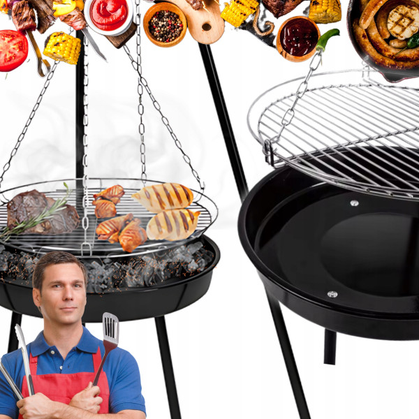 Grill trójnóg | Na taras | Na patio | Na działkę | Do ogródka