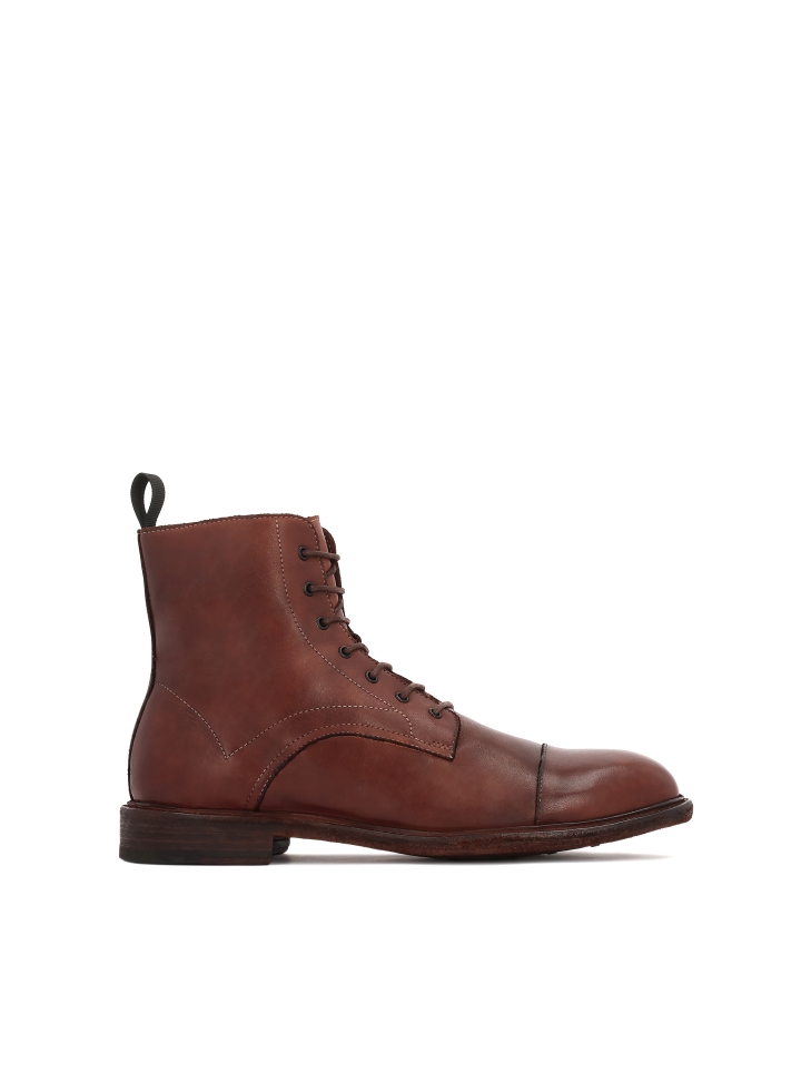 Brown lace-up Limited Edition boots