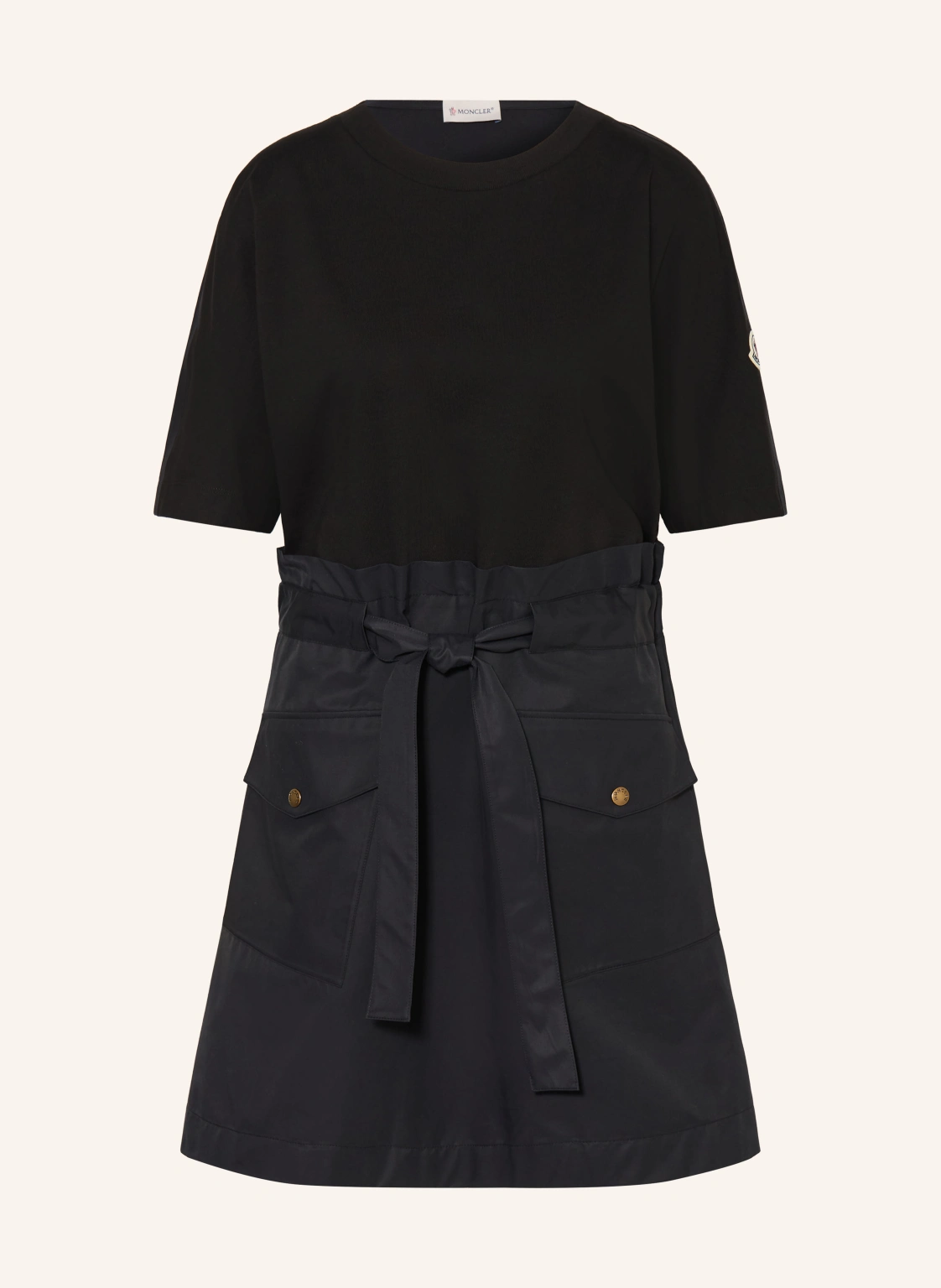 MONCLER Kleid im Materialmix