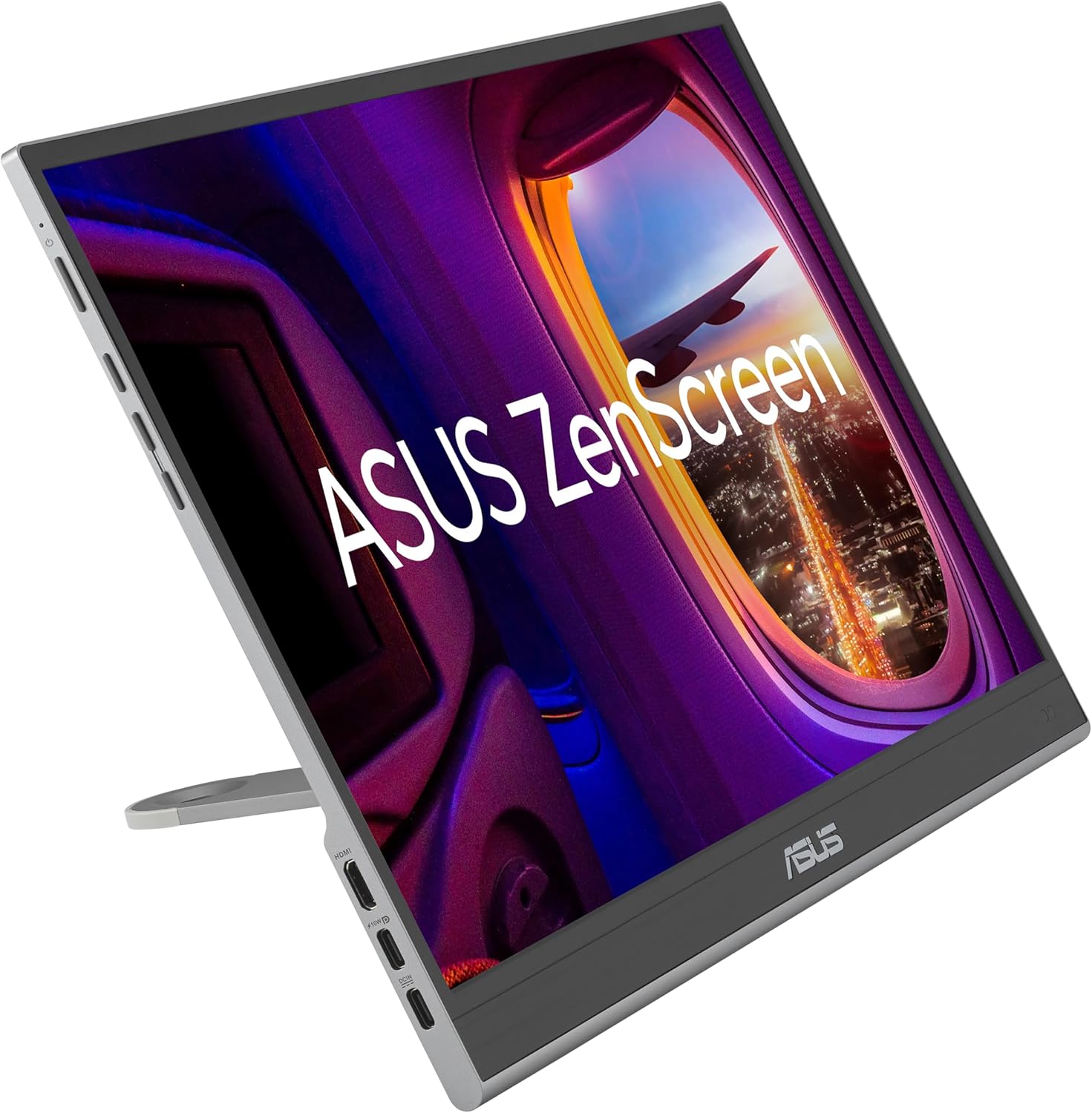 ASUS ZenScreen 16” OLED USB-C portable monitor (MQ16AHE) – Full HD  100% DCI-P3  1ms  HDR-10  Mini HDMI  Eye Care  Proximity Sensor  360° kickstand  Compatible with Laptops  Smartphones  3 yr warranty