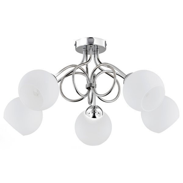 Lampa sufitowa MILA chromowana 5xE27x15W wym:26x53x53cm IP20 Alfa
