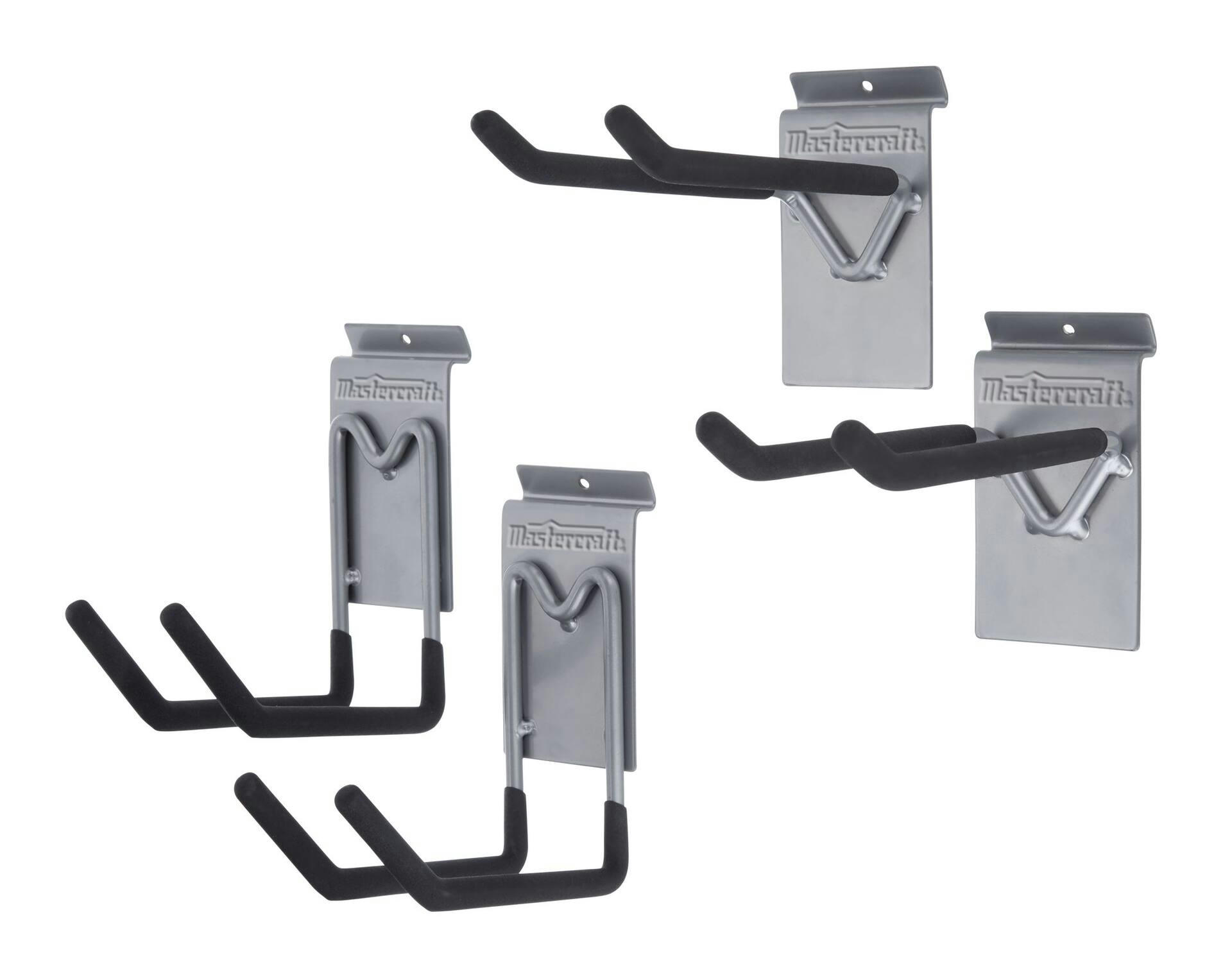 Mastercraft Slat / Track Wall Utility Hook Set, 4-pcs