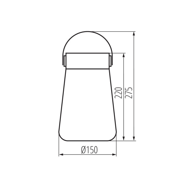Oprawa solarna LED LightLogic LL TOWEY 66469 czarna lampion akumulator USB