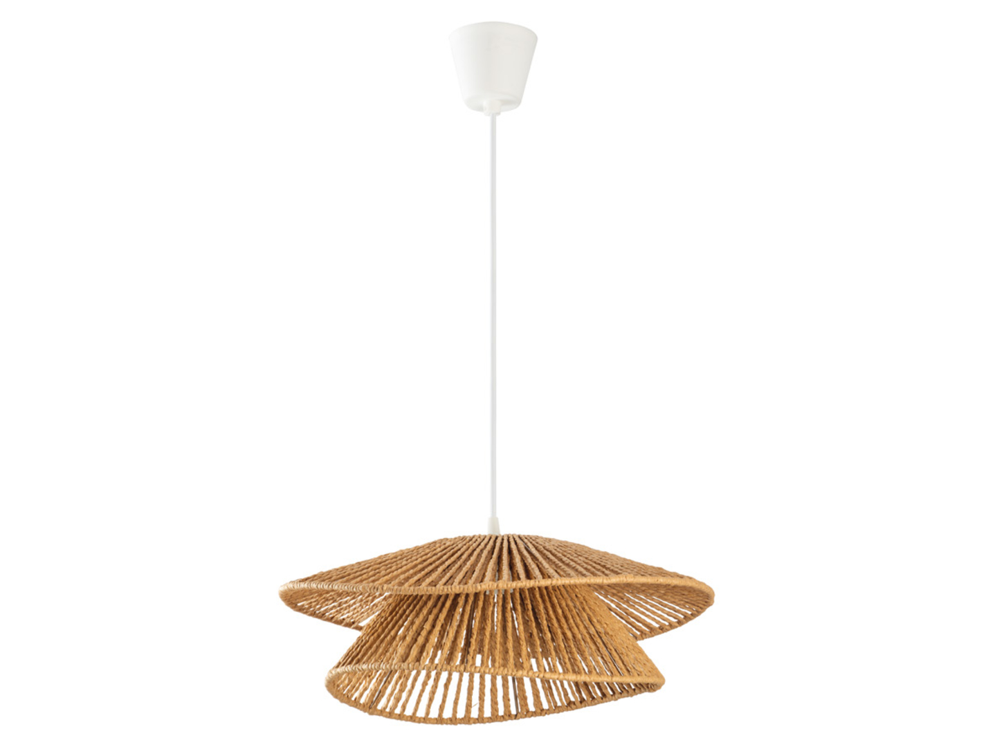 Lampa wisząca KB Africo 30,3 cm bawełniana beżowa