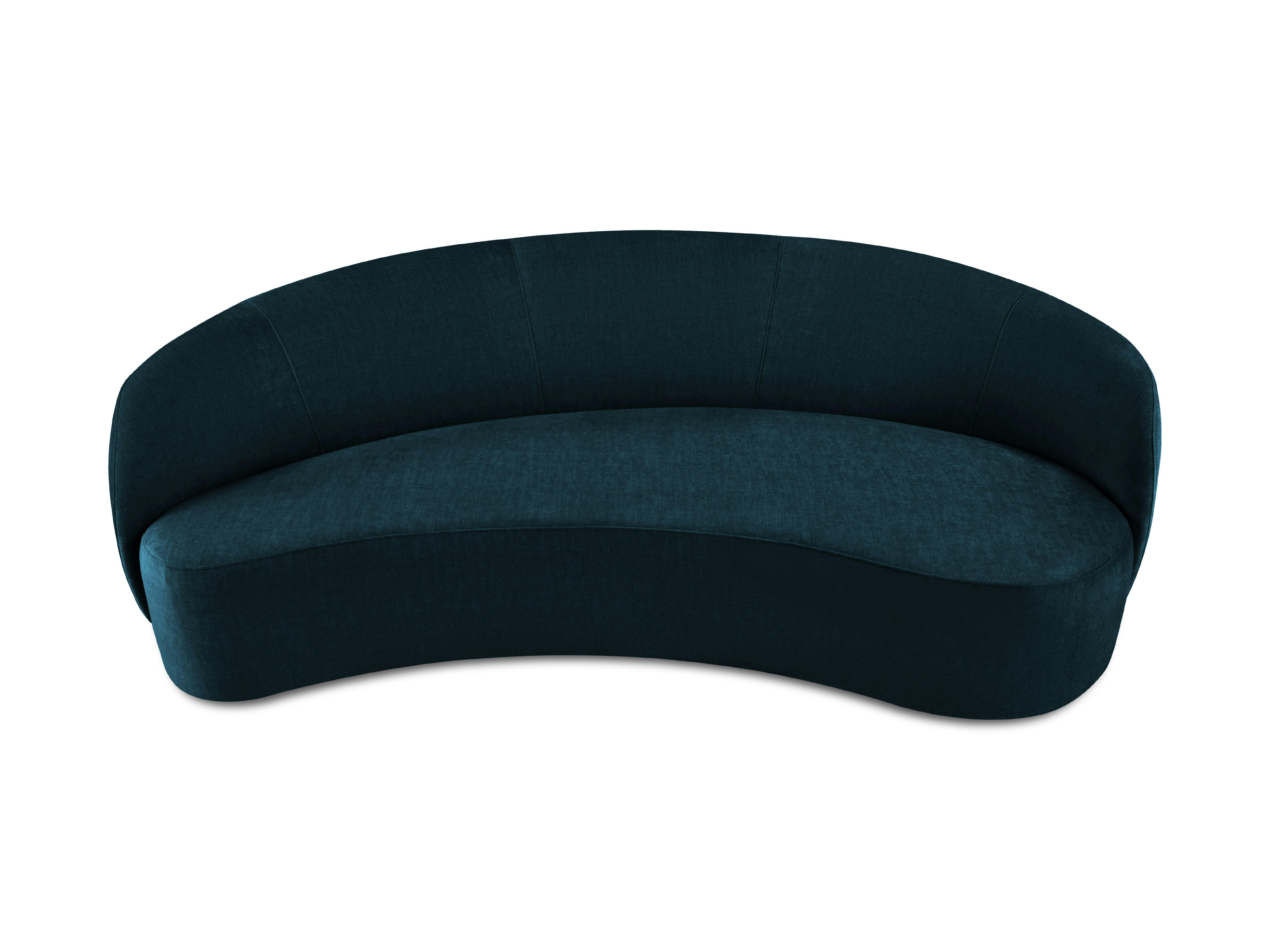 ALICE - Canapé 3 places en velours pétrole profond