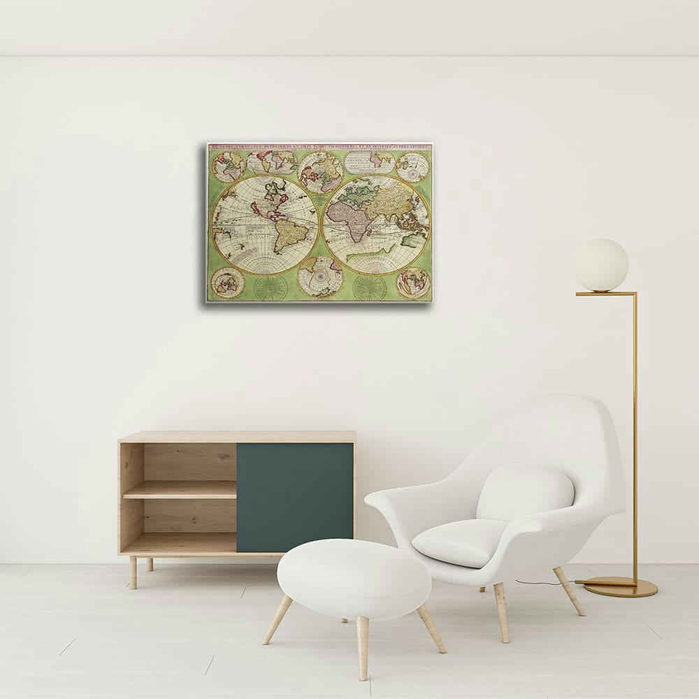 - Tableau - Cartographie - Ancienne Carte No. 44 80x100cm