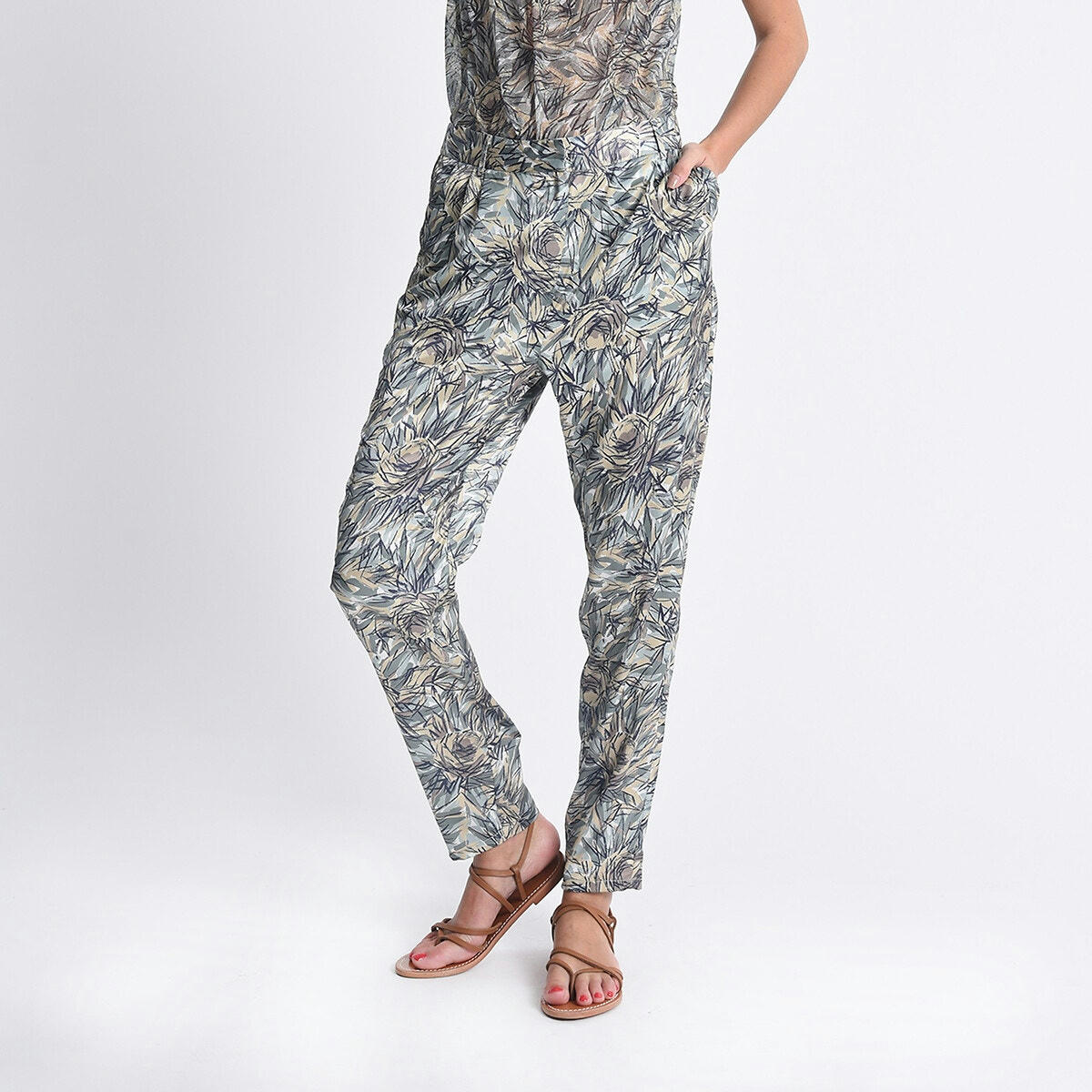 Pantalon fluide imprimé