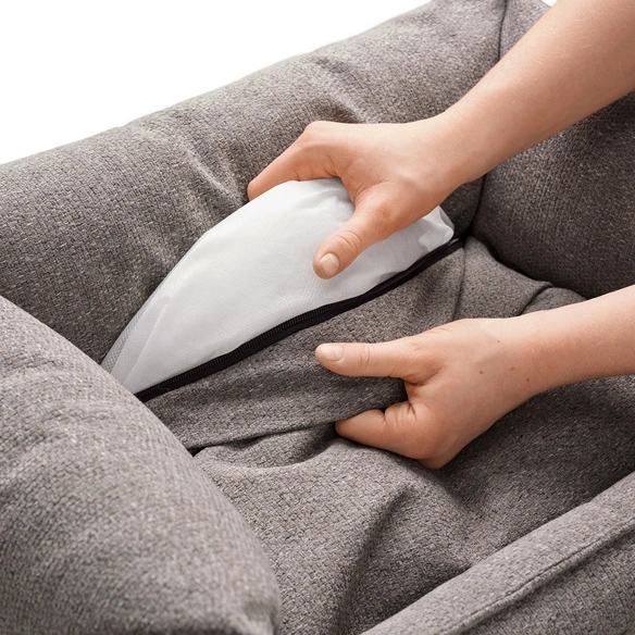 Hunde-Sofa, BxHxL: 60 x 20 x 80 cm, grau