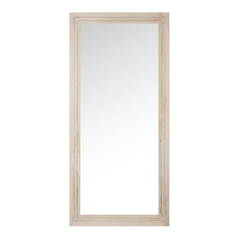 MORITZ - Grand miroir rectangulaire en bois de paulownia 80x170