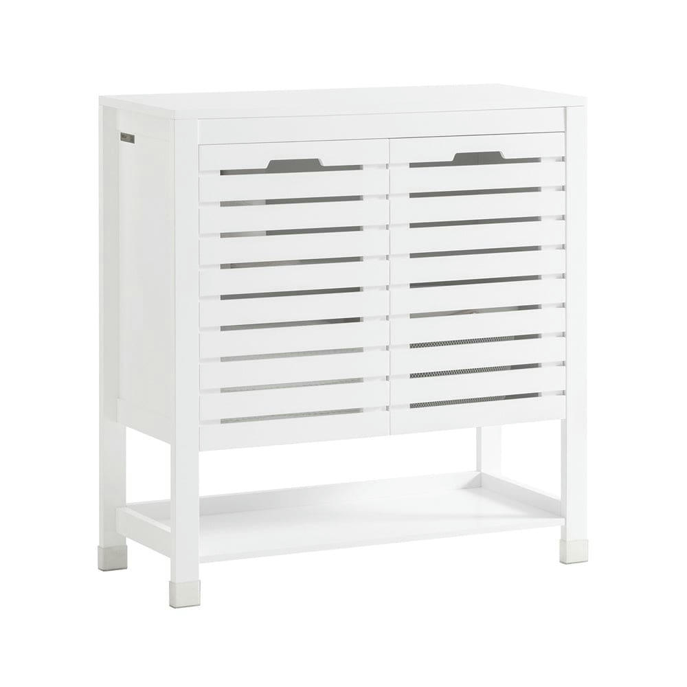 - Meuble bas effet bois blanc