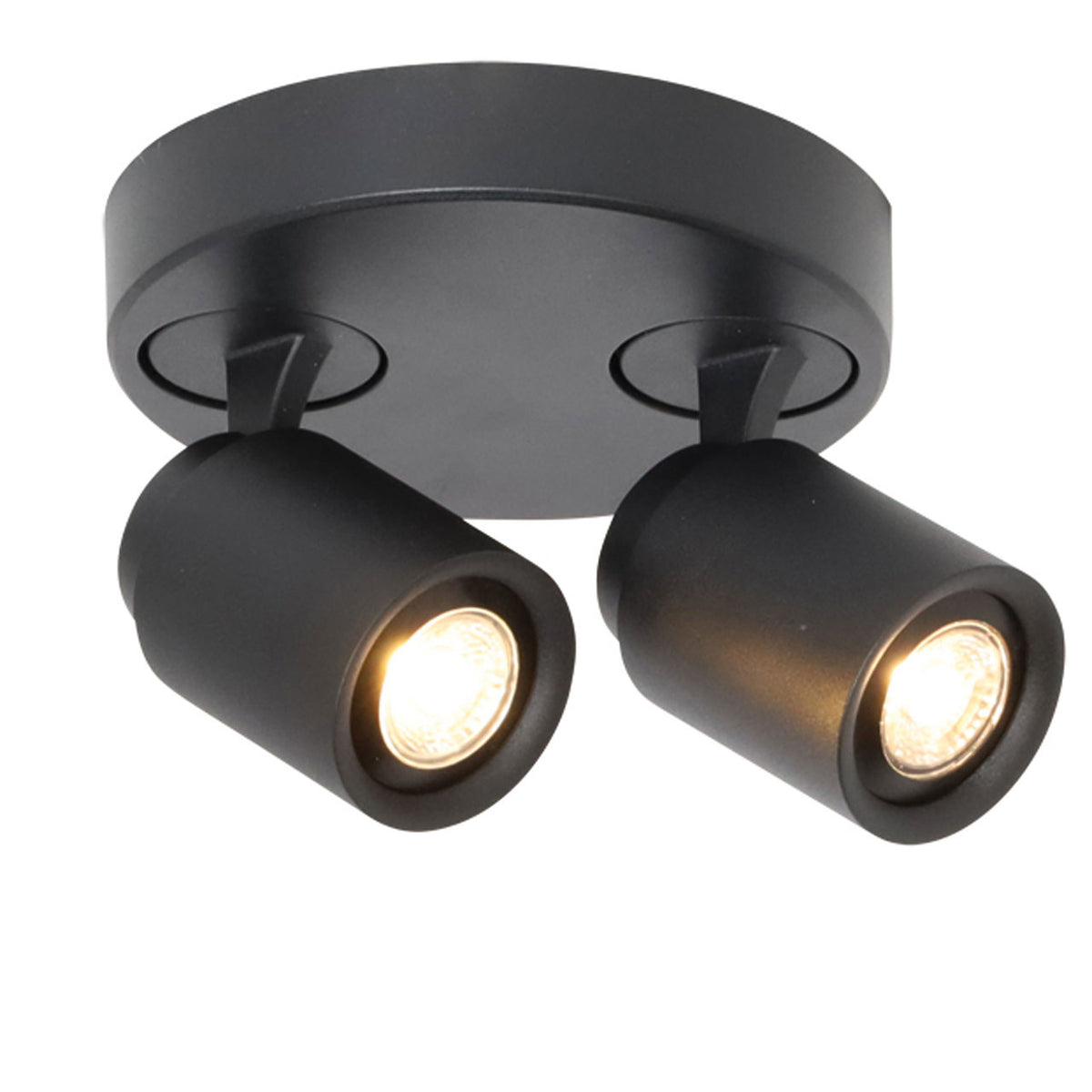 Freelight spot Razza - 2 lichts - 17 x 14  cm - zwart